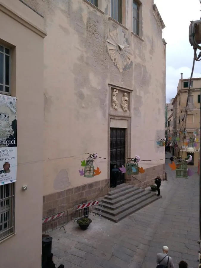 Piazza Ginnasio Affittacamere Alghero Olaszország